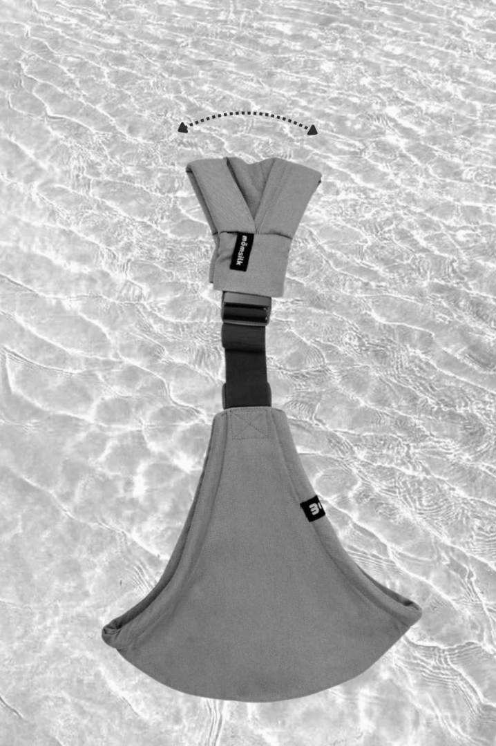 Porte bébé - Gris Doux